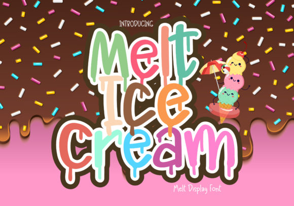Melt Ice Cream: A Playful Font for Creative Projects