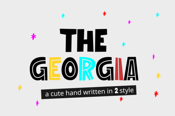 The Georgia: A Playful Font for Creative Design